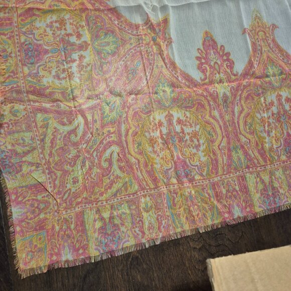 NWT Ralph Lauren 100% Silk Square Scarf - Picture 6 of 7